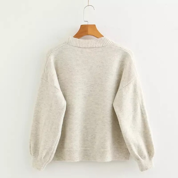 Grey Knit Cardigan - Picture 2 of 14